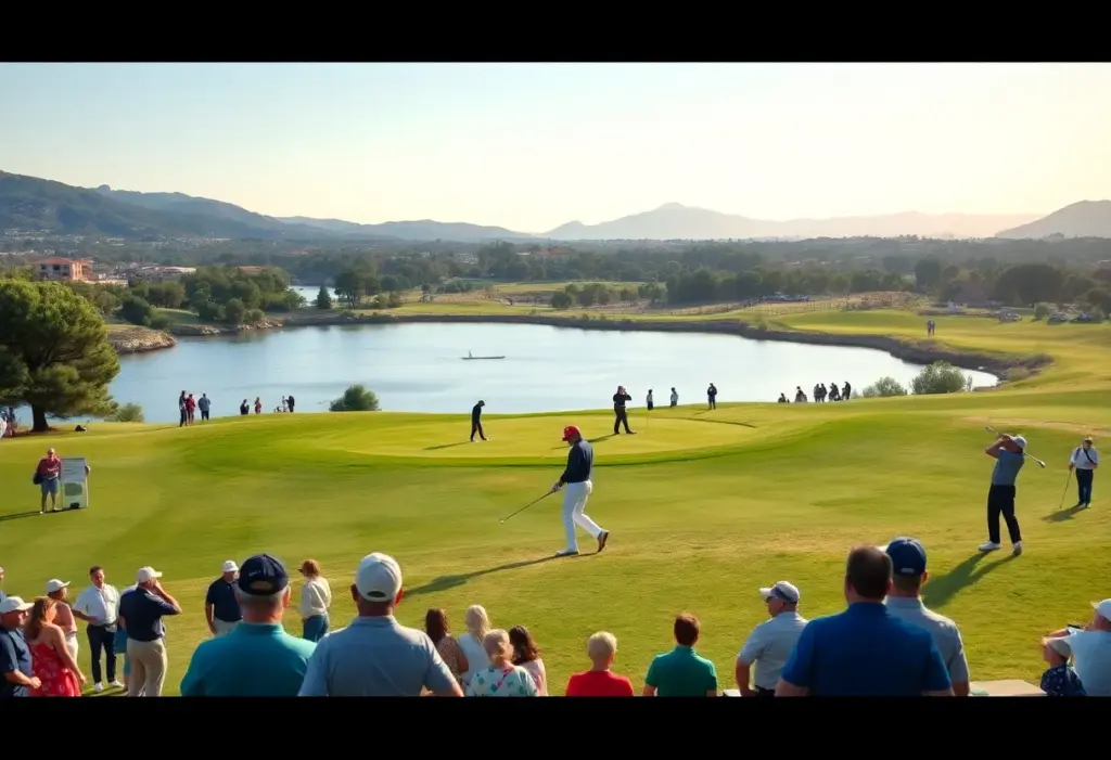 Golfers competing at the Rolex Grand Final in Mallorca