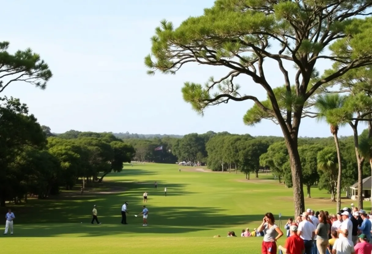 Golf tournament at Sea Island Golf Club during the RSM Classic.