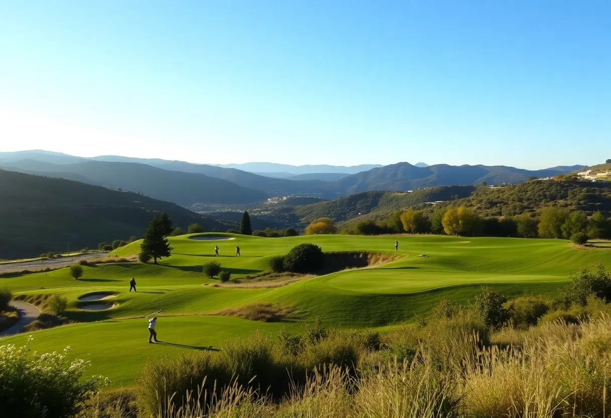 Golf course at Camiral Golf and Wellness Resort in Spain