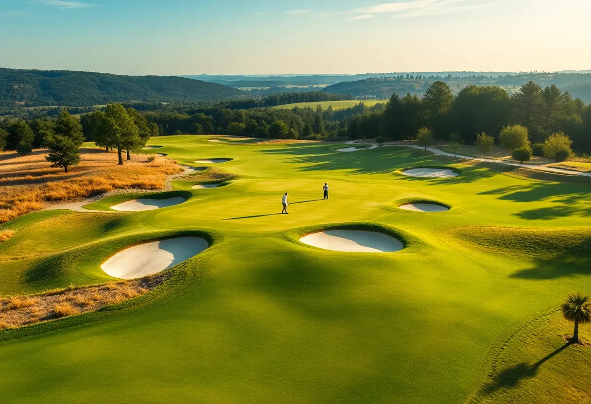 Panther National Golf Course during the Skins Game event