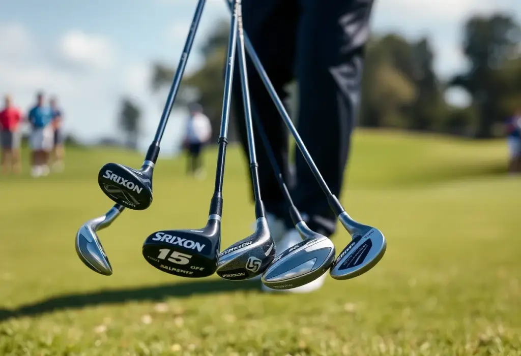 Srixon golf clubs used during a PGA Tour event