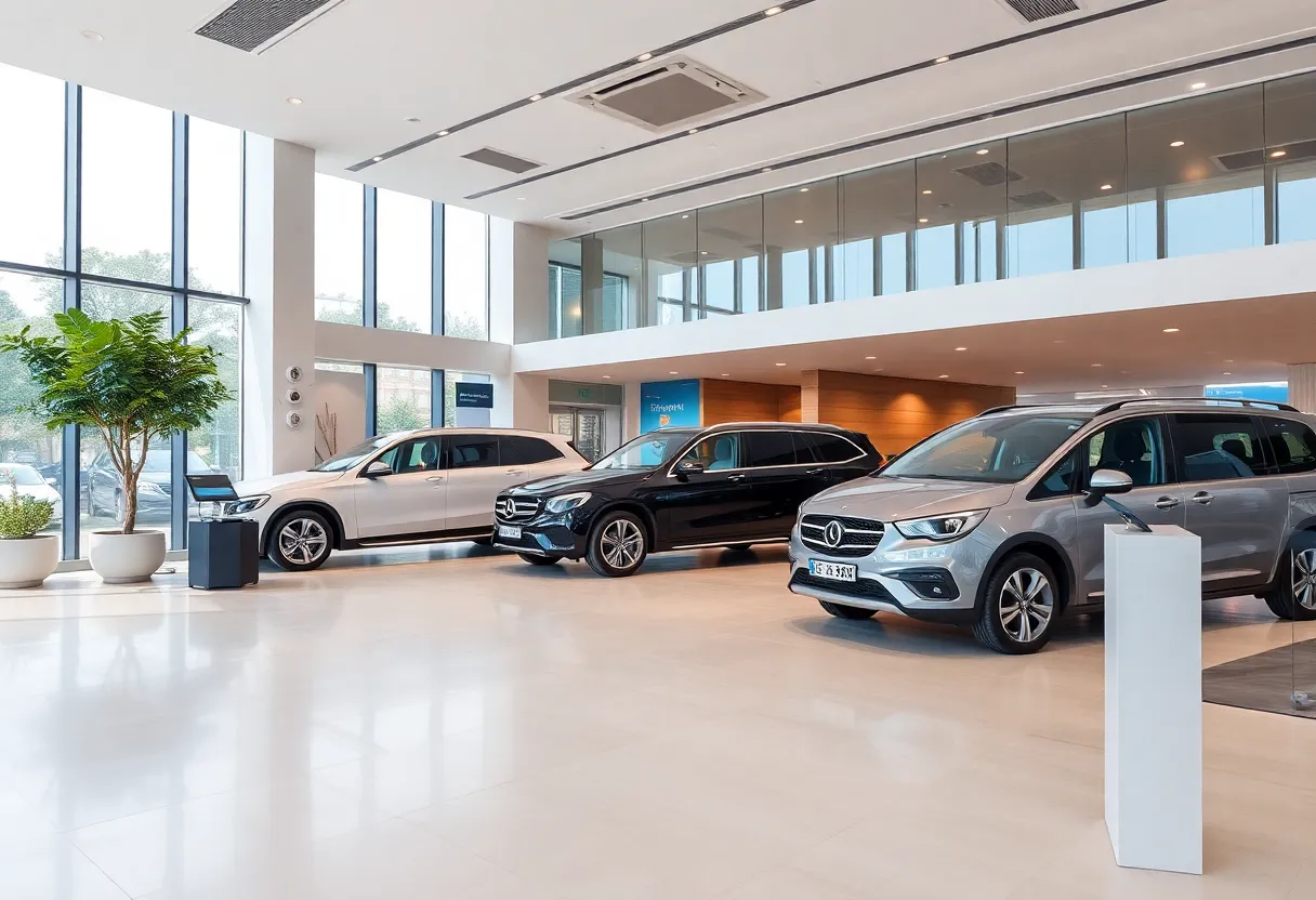 Luxury travel office of St Andrews Executive Travel with new vehicles