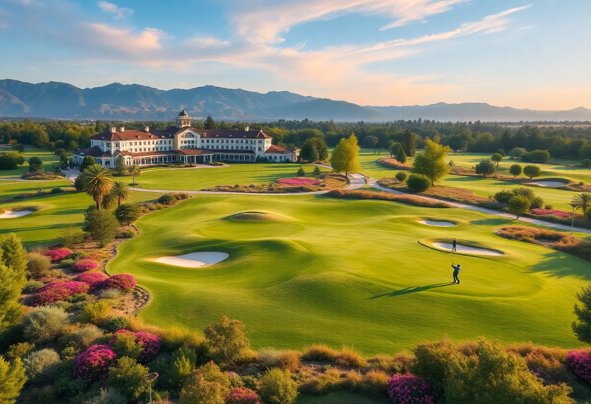 Luxurious golf course at Sun City Resort with scenic views