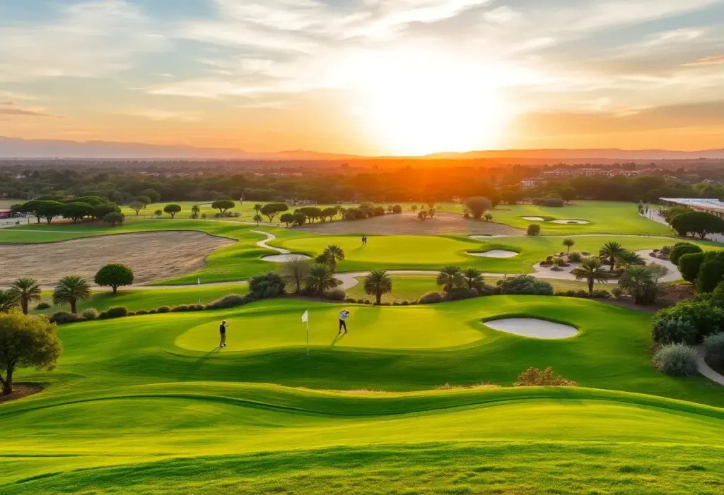 Golfers playing at Sun City Resort golf course