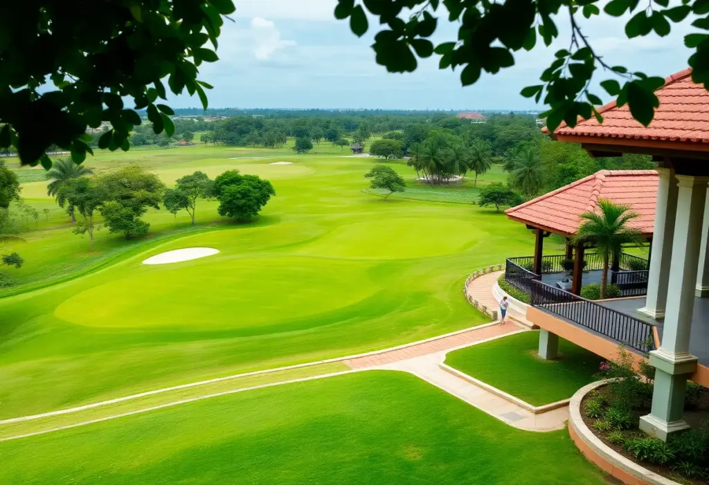 Vattanac Golf Resort showcasing its golf course during a championship event.