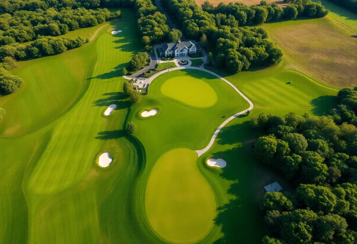 A scenic view of White Clay Creek Country Club golf course