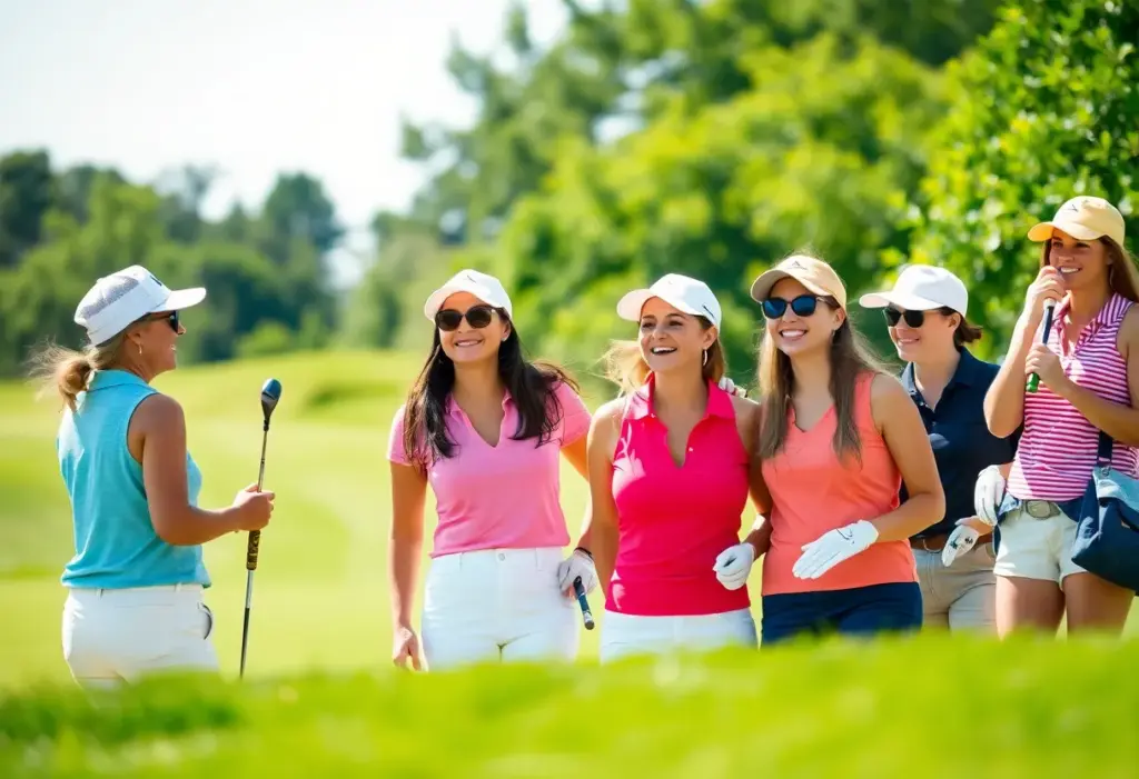 Female golfers playing at Hop Brook Honey Golf Club