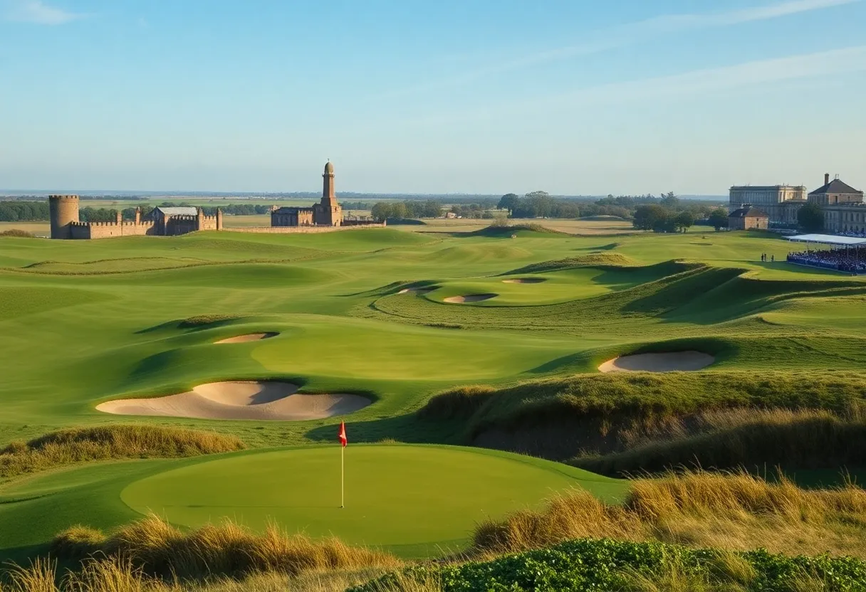 Golf tournament at Royal Melbourne Golf Club