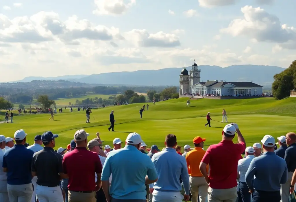 Golf tournament at Royal Melbourne Golf Club