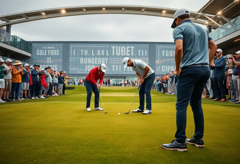 Thrilling moments from TGL season opener with players on the golf course.