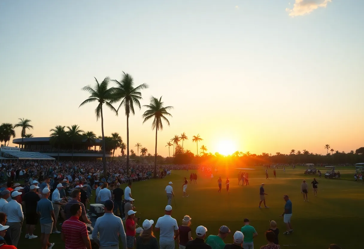 Crowd at the Australian Open Golf Tournament