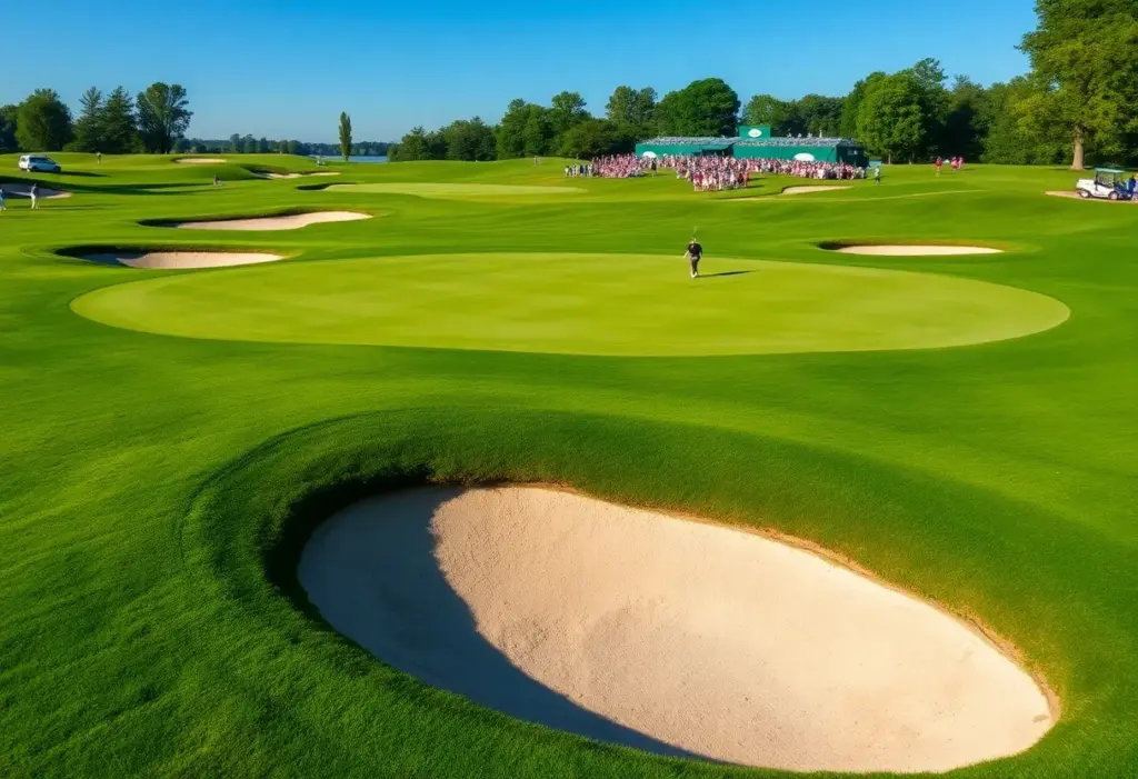 Golf tournament at Royal Melbourne Golf Club