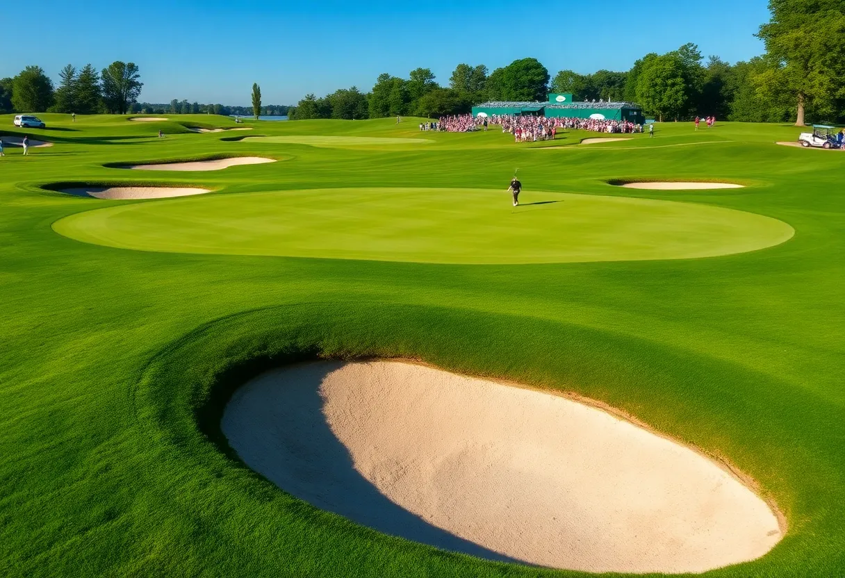 Golf tournament at Royal Melbourne Golf Club