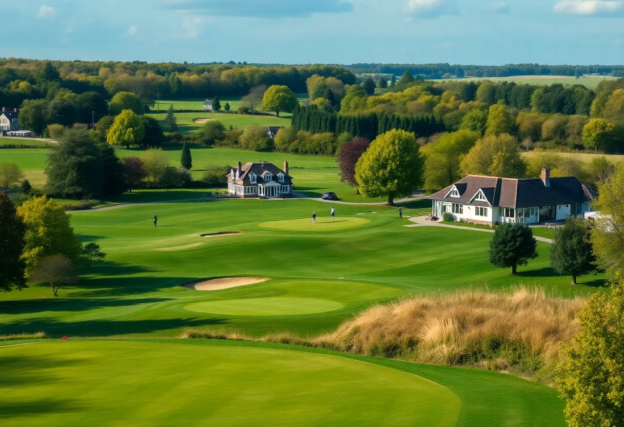 Scenic view of Bawburgh Golf Course in Norfolk