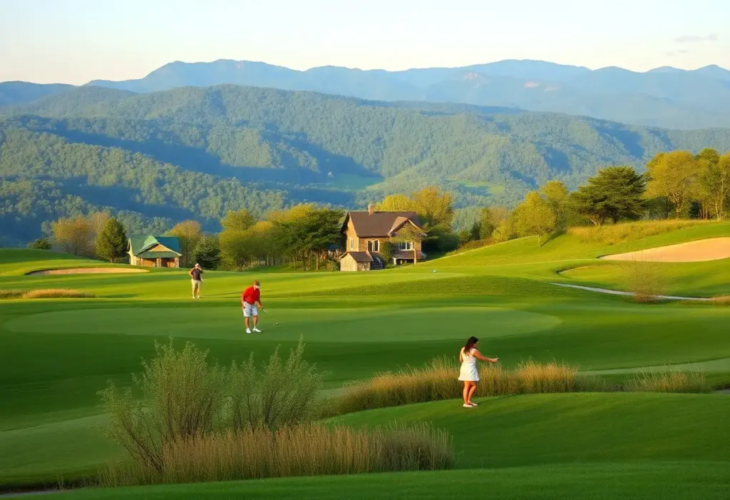 Golf course at Biltmore Championship in Asheville, NC