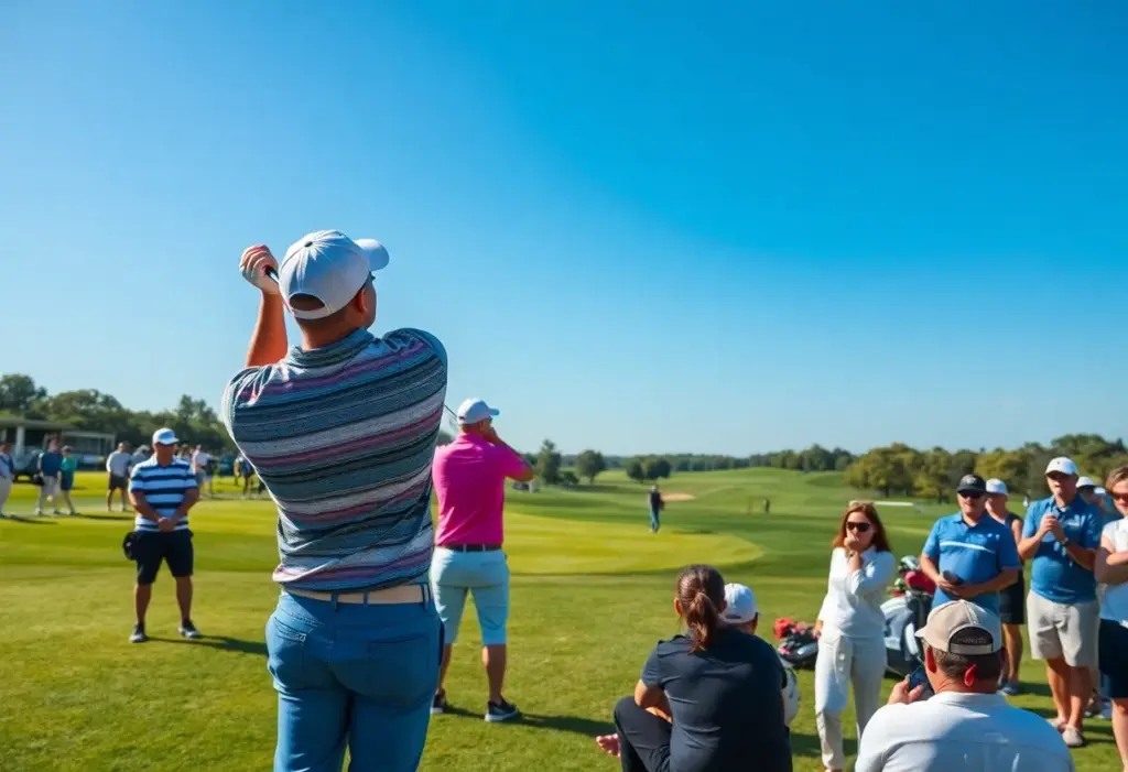 Amateur golfers competing at the BMW Golf Cup 2025 National Finals.