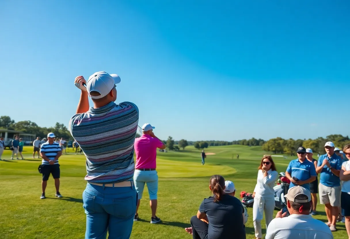Amateur golfers competing at the BMW Golf Cup 2025 National Finals.