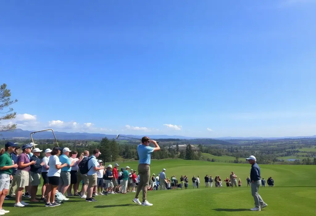 A group of young golfers competing at the Colorado Boys Golf Championship.
