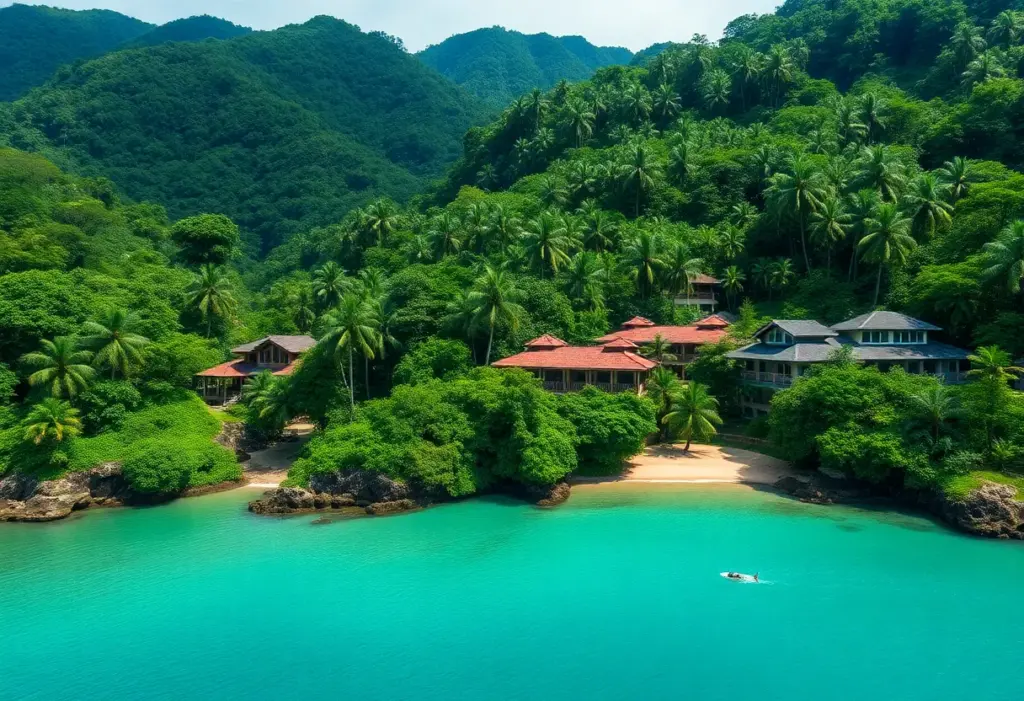 Landscape of Costa Rica featuring rainforests and beaches