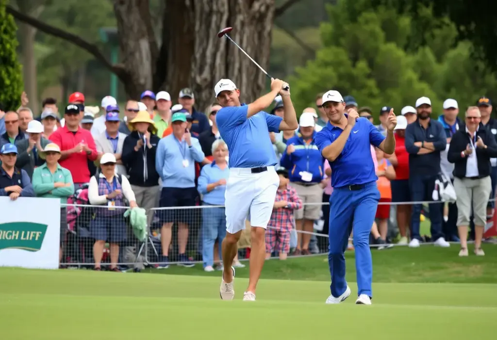 Golf tournament at Royal Melbourne Golf Club