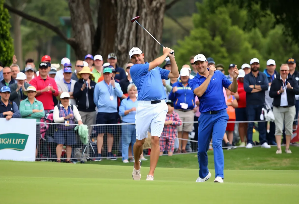 Golf tournament at Royal Melbourne Golf Club