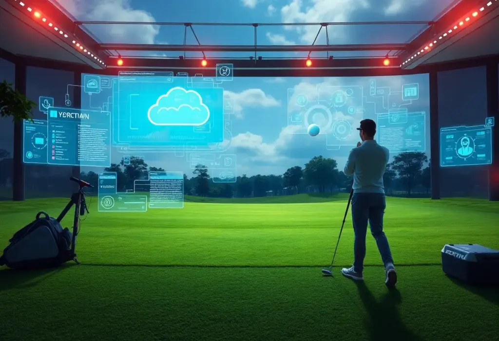 Advanced cybersecurity technology in a golf tournament setting
