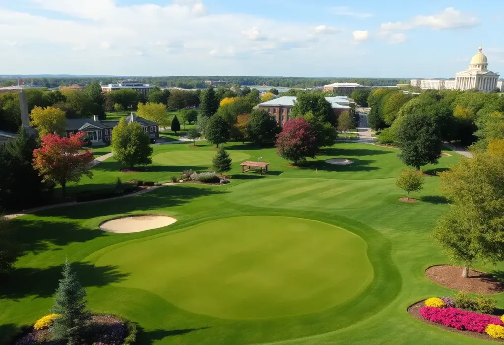 Scenic view of a municipal golf course in Washington D.C.