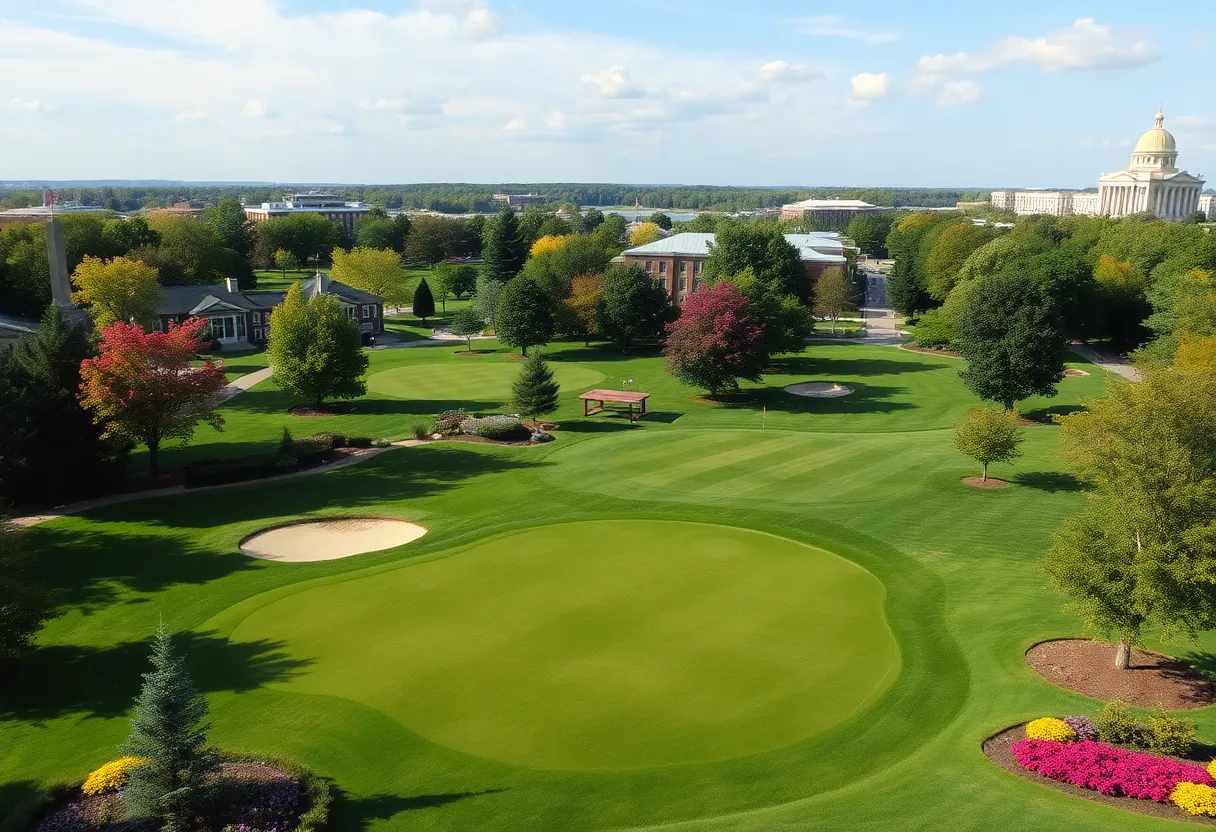 Scenic view of a municipal golf course in Washington D.C.