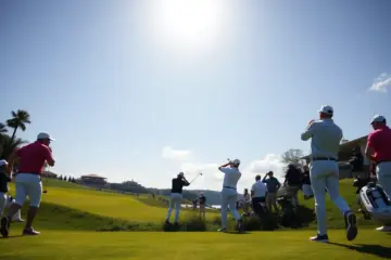 DP World Tour golfers competing in a thrilling tournament