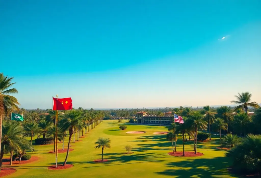 Trump Doral Resort Golf Course with flags