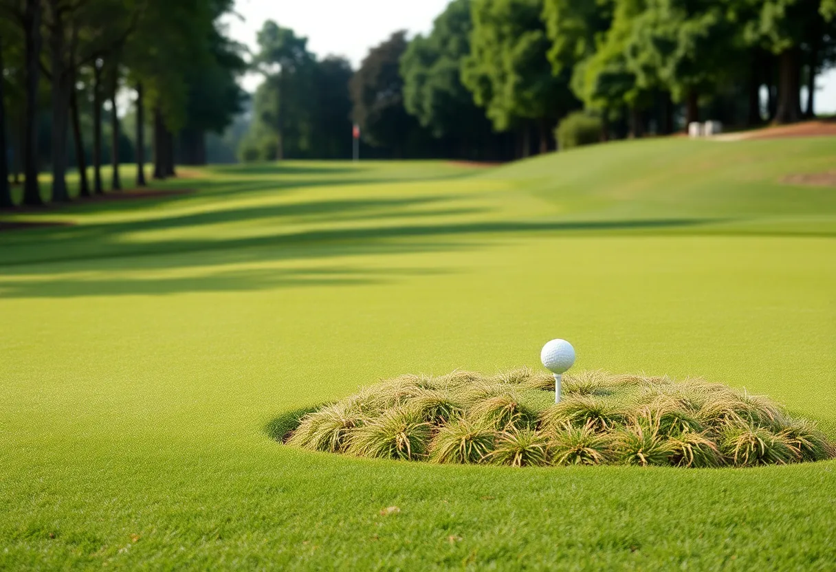 Lush golf course at Royal Melbourne Golf Club during the Crown Australian Open