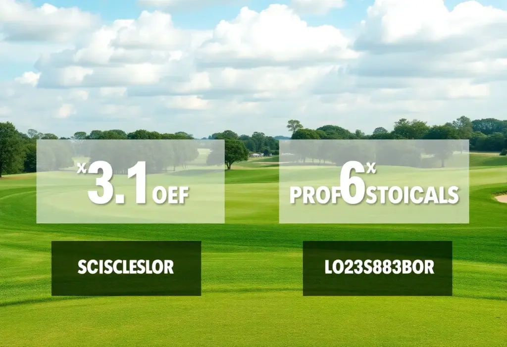 Visual comparison of golf performance between scratch golfers and Tour professionals on a golf course