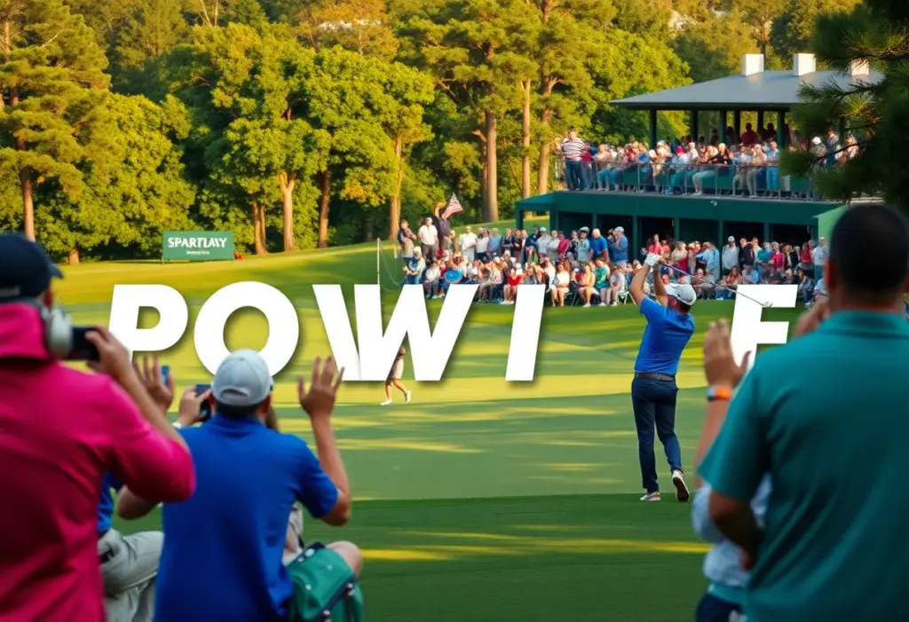 Spectators celebrating at the Hero World Challenge 2023