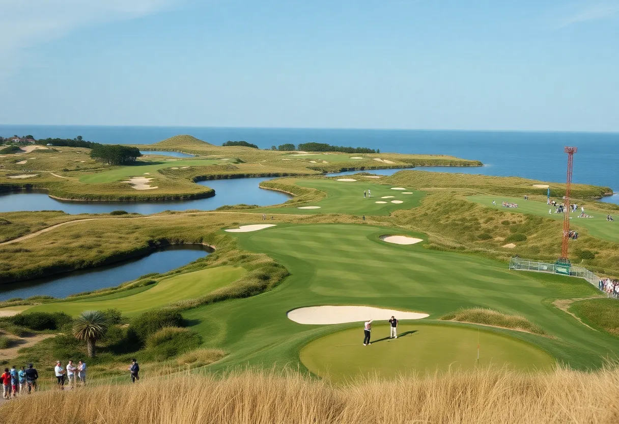 A view of the Albany Golf Course during the Hero World Challenge