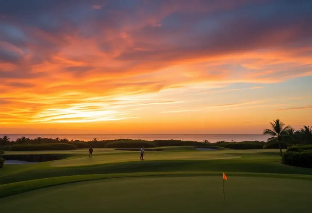 Scenic view of the Hero World Challenge golf course in the Bahamas