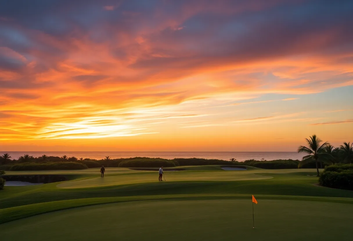 Scenic view of the Hero World Challenge golf course in the Bahamas