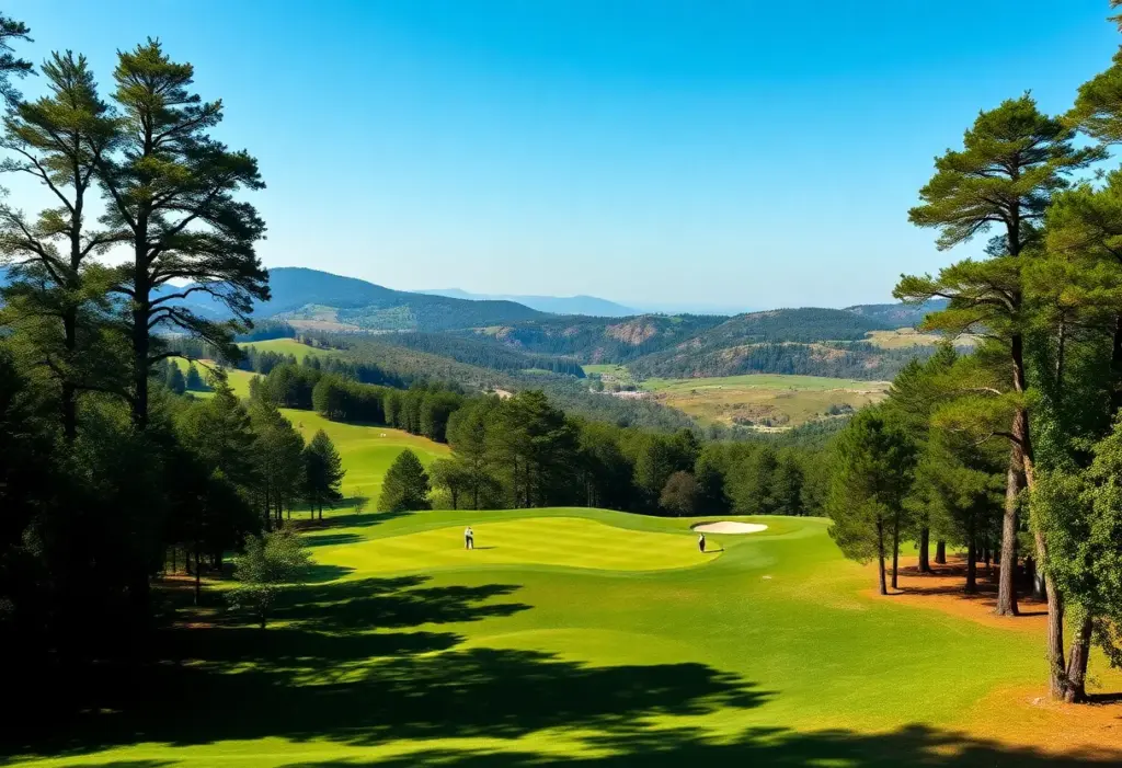 A scenic hidden golf course in Greater Manchester with lush greenery and challenging fairways.