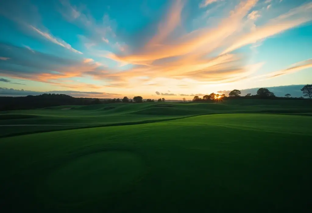 Viktor Hovland taking a unique wedge shot at the Nedbank Golf Challenge