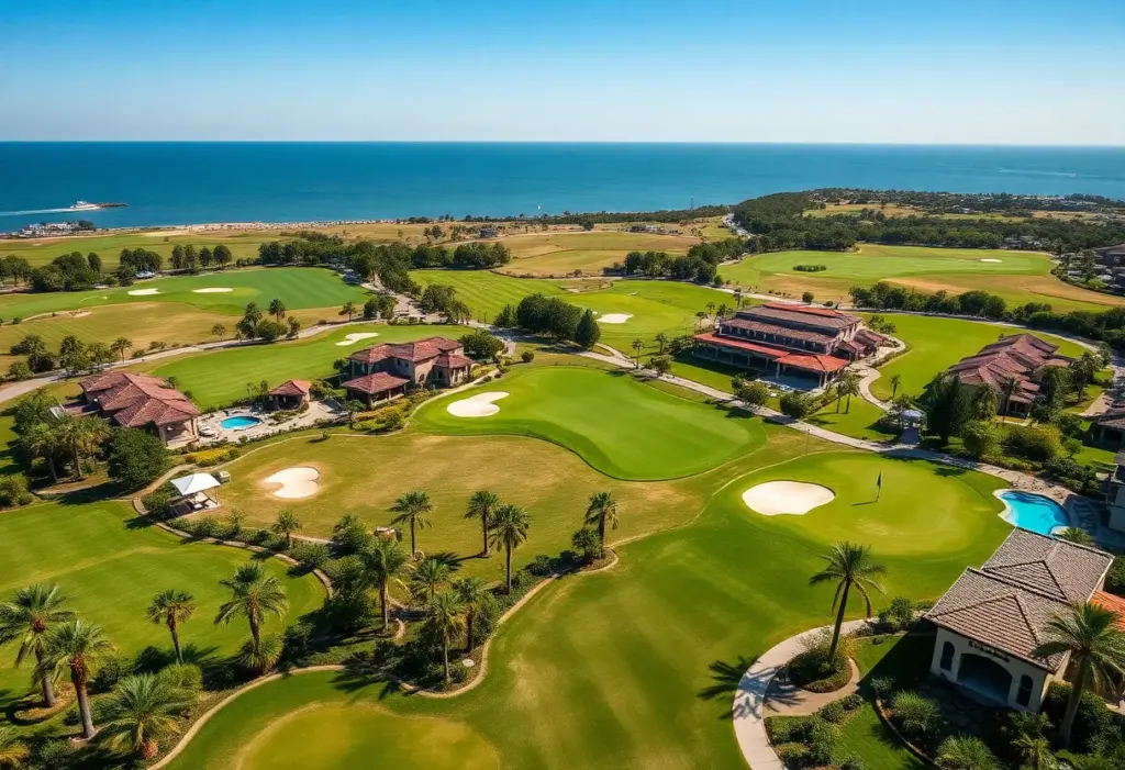 Luxurious golf resort at INFINITUM with beautiful landscapes