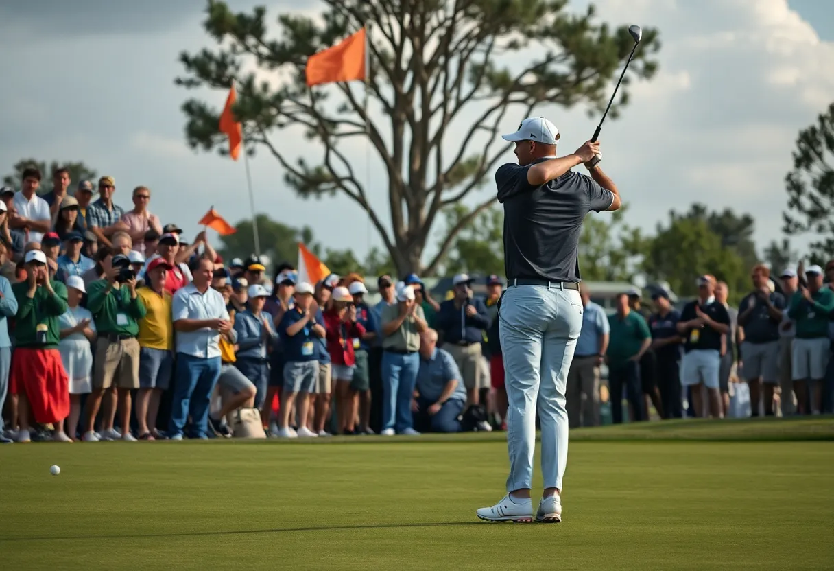 Golf tournament at AfrAsia Bank Mauritius Open