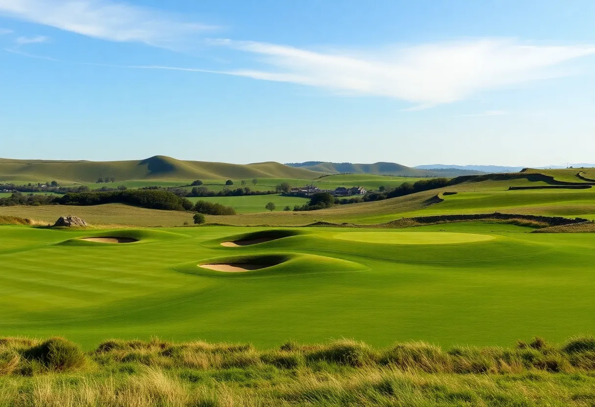 Lush fairway at Jeffersonville Golf Club