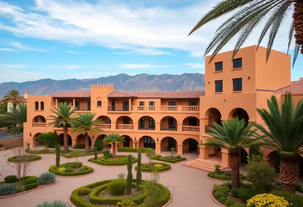 Luxury hotel in Marrakech with scenic views