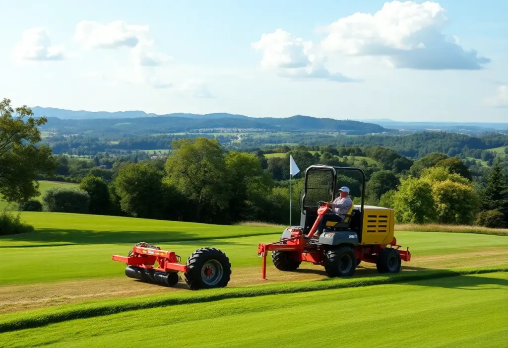 Advanced machinery for turf maintenance at Laguna Golf Phuket
