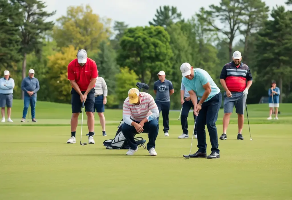 Golfers competing in the LPGA Tour Championship