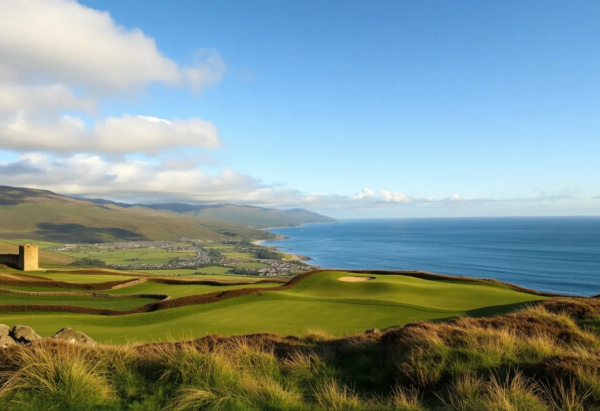 Scenic luxury golf course in Scotland