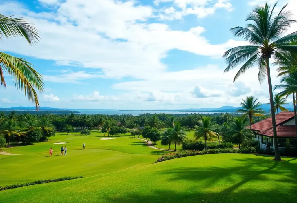 Luxurious golf resort in Panama with lush landscapes