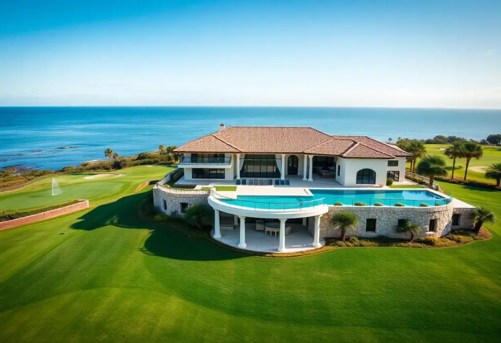 Luxury villa near golf courses with ocean view