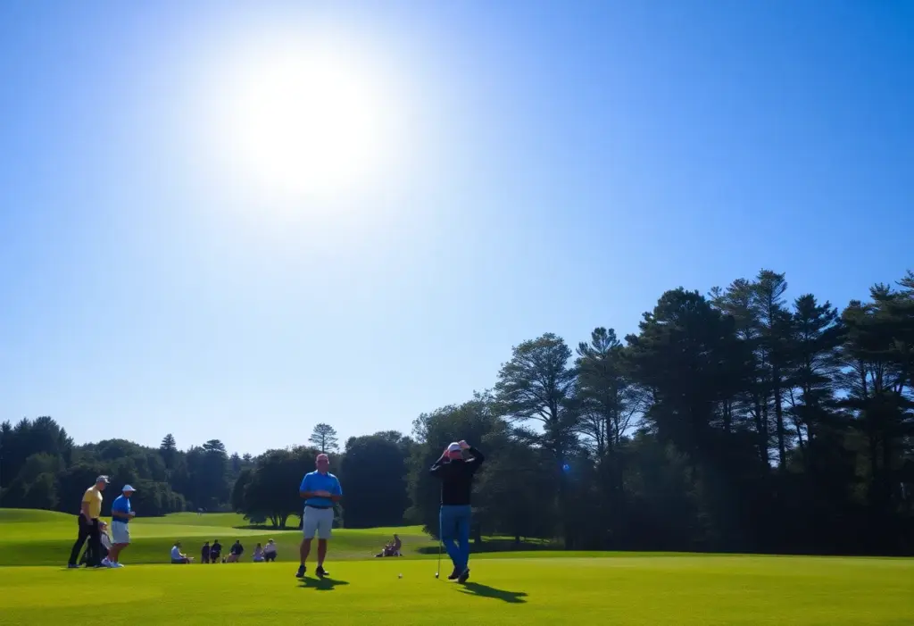 Golf course at the AfrAsia Bank Mauritius Open