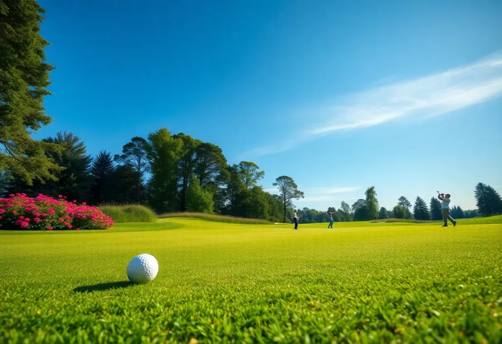 Golf course at AfrAsia Bank Mauritius Open