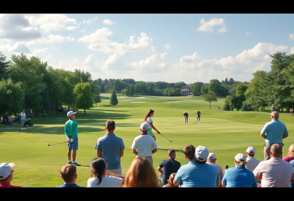 Junior golfers competing in the McGregor Trophy tournament